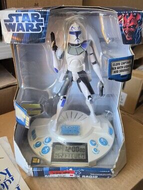 Vintage 2011 Star Wars The Clone Wars Captain Rex Alarm Clock Radio NIB Toys RUs